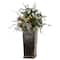 3ft. Pre-Lit Meadow Basin Artificial Christmas Tree in Tall Planter, Warm White LED Lights